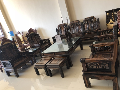 Long mã 10 món gỗ mun lào